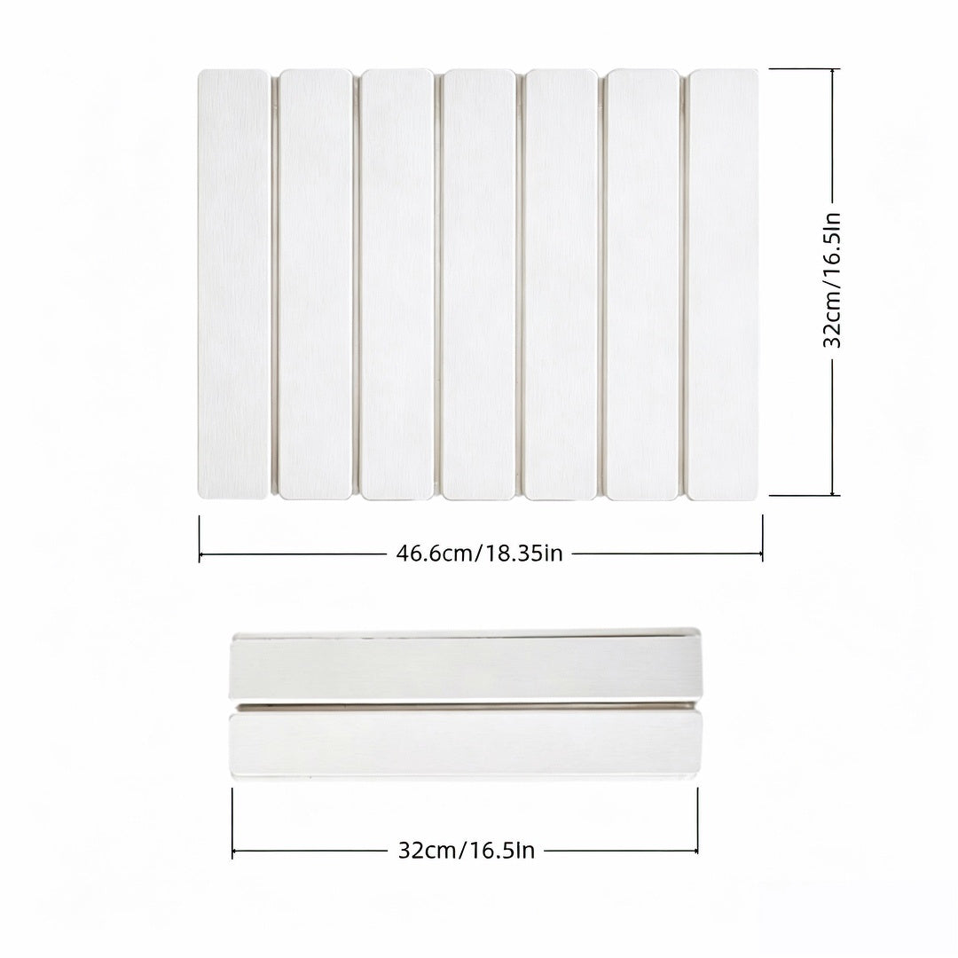 Diatomite Dish Drying Mat Set 7pcs, Super Absorbent Fast-Dry Kitchen Counter Mat, Heat Resistant Trivet & Non-Slip Foldable Stone Texture Mat for Dishes, Sink & Bathroom, Food Safe, Great Gift