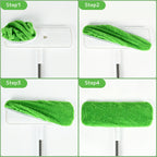 Microfiber Mop Pads 15 Pack Compatible with Swiffer Sweeper Reusable Washable Wet Dry Mopping Cloths Refill for Hardwood Tile Vinyl Floors