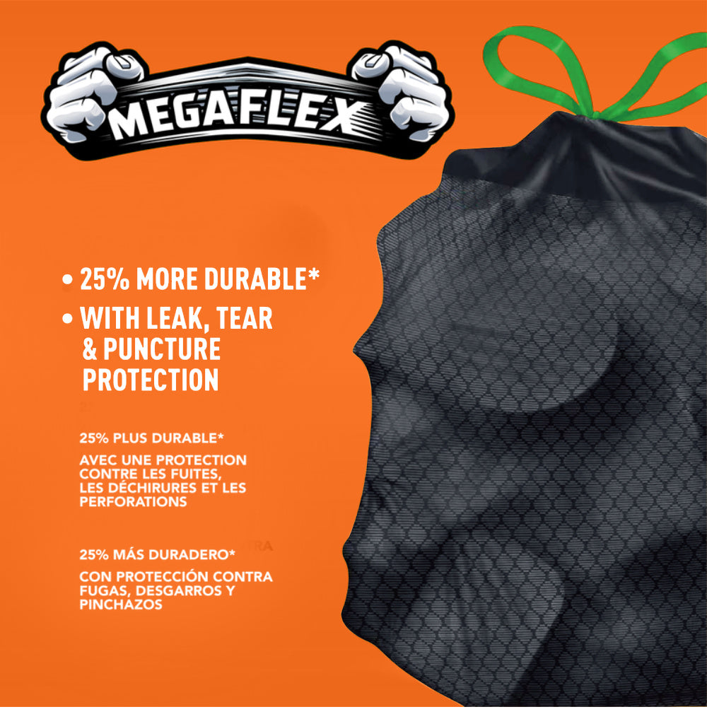 30 Gallon Trash Bags Black Drawstring, Ultra Strong Leak-Proof 113.5L Large Kitchen Trash Can Bags, Multipurpose Cleaning Supplies for Home, Garden, Industrial & Commercial Use (90 or 24 Count)