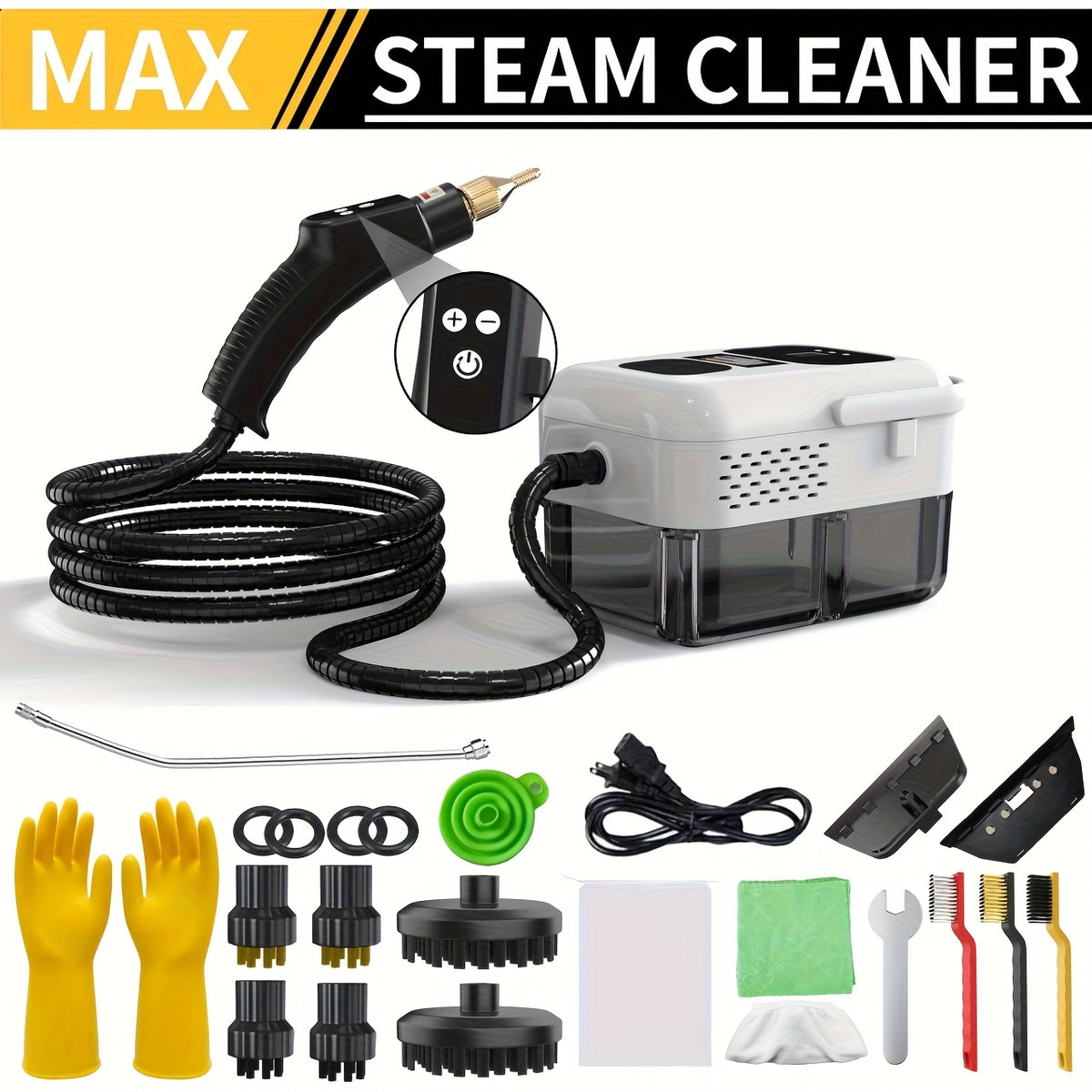 Portable Steam Cleaner 2500W High-Temperature High-Pressure Household Cleaner – 9-Speed Carpet & Floor Steam Mop with 1200ml Tank, Handle Switch, 3 Models: Basic, Upgraded & Intelligent
