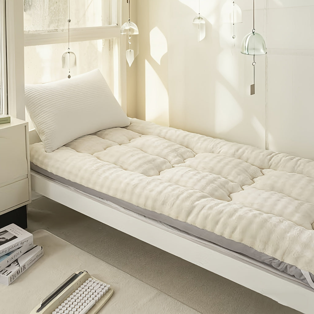 Cooling Breathable Mattress Topper | Soft Fiber Fill | Woven Fabric Cover | All Seasons | 6 Colors | Twin Full Queen King