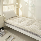 Cooling Breathable Mattress Topper | Soft Fiber Fill | Woven Fabric Cover | All Seasons | 6 Colors | Twin Full Queen King
