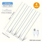 LED Motion Sensor Under Cabinet Lights USB Rechargeable – 3 Color Temperatures Wireless Stick-On Magnetic Night Light for Kitchen Cabinet Closet Wardrobe Cupboard Stairs