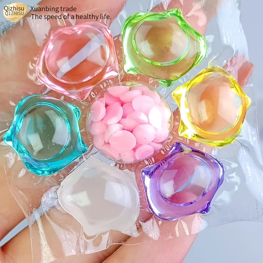 7-in-1 Laundry Beads Concentrated Scented Pods Long-Lasting Fragrance Deep Clean Stain Removal Soft Anti-Static Water Soluble 300g 400g 730g
