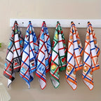Kitchen Towels Set of 6 Colorful Printed Dishcloths Soft Absorbent Holiday Tea Towels Hand Towels Decorative Kitchen Decor Cleaning Supplies