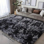 Soft Plush Tie-Dye Area Rug – Non-Slip, Washable Large Rectangle Mat | 8 Sizes
