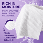 Adult Wipes Extra Large Scented 720 Count – 8x13" Incontinence Wet Wipes for Adults & Elderly, Lavender Aloe Vera, pH Balanced, 12 Packs of 60 Disposable Washcloths