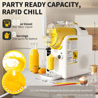 2-in-1 Ice Cream Maker & Slushie Machine 88oz, No Ice Needed Self-Cleaning Frozen Drink Machine, 5 Presets for Soft Serve, Slushies, Margaritas, Frappes & Milkshakes — Party & Home Use, Black