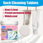 Sock Cleaning Tablets 12-Pack Deep Penetrating Clean Odor Neutralizing Sweat and Stain Remover Laundry Soak Tablets for Socks No Scrubbing Needed
