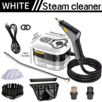 Handheld High Pressure Steam Cleaner High Temperature Portable Steam Mop LCD Display Gear Control 40oz Tank for Kitchen Carpet Sofa Upholstery