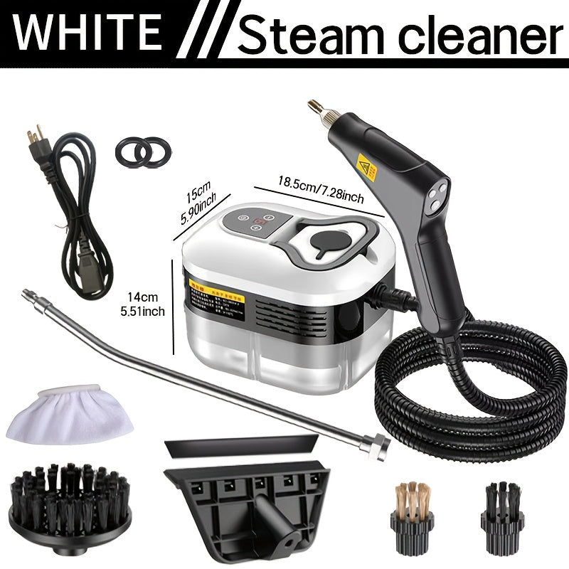 Handheld High Pressure Steam Cleaner High Temperature Portable Steam Mop LCD Display Gear Control 40oz Tank for Kitchen Carpet Sofa Upholstery