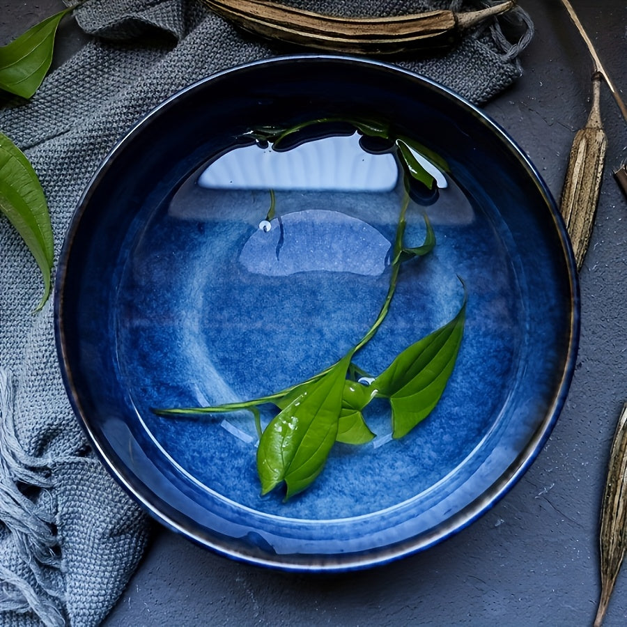 Extra Large Ceramic Bowl Set 2 Pack 81oz Dark Blue – Stylish Durable Bowls for Salad, Noodles & Ramen – Perfect for Home Kitchen, Restaurant & Hotel