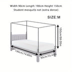 4-Corner Bed Canopy Mosquito Net – Bedroom & Camping | M / L / XL / 2XL