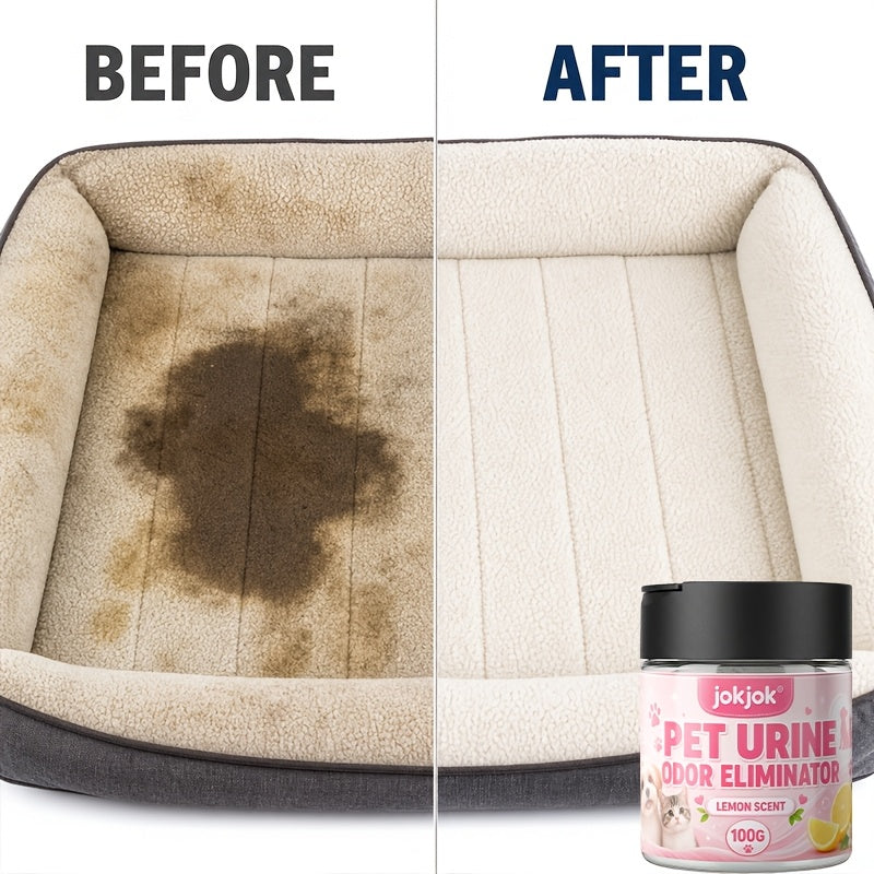 Pet Urine Deodorizing Powder – Powerful Odor Neutralizer & Moisture Absorber for Cat & Dog Urine, Long-Lasting Fresh Scent, Gentle Formula for Carpets, Sofas, Pet Beds, Mattresses & Car Mats