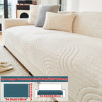 Bohemian Plush Sofa Cushion Cover Christmas Decorative Non-Slip Machine Washable Pet-Friendly All-Season Pillow Cover for Living Room Bedroom Office Home Decor