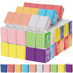 Pocket Tissues 100 Pack Bulk, Geometry Designed Individual Travel Tissue Packs, 3-Ply Soft Facial Tissues for Guests, Celebrations, Graduations, Weddings & Everyday Travel