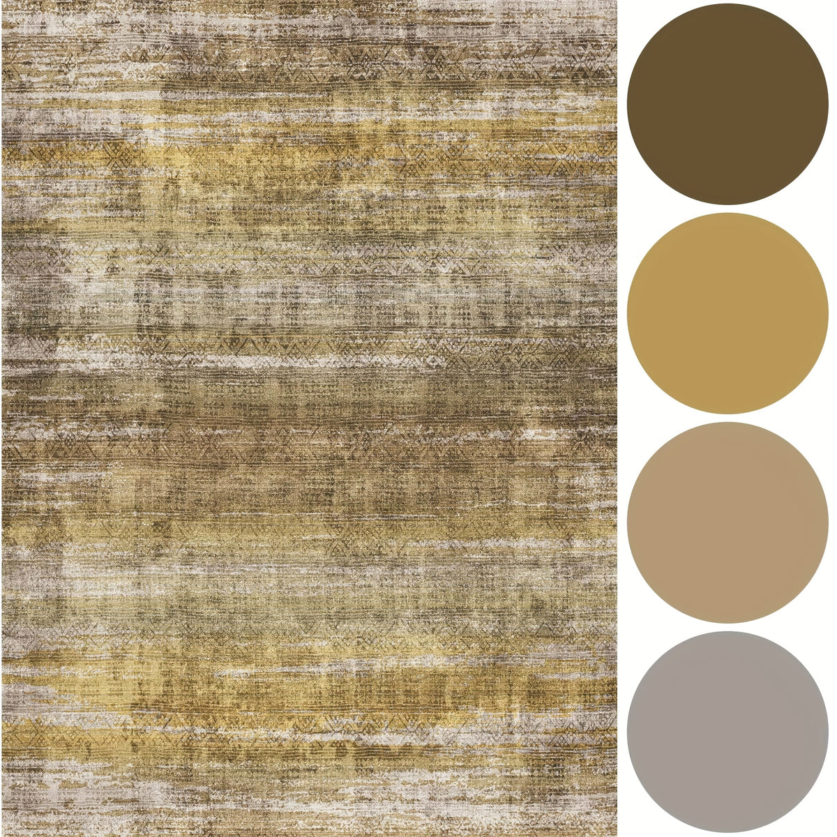 Oslo Washable Area Rug – Gradient Moroccan Vintage Style, Soft Non-Slip, Machine Washable | Living Room, Bedroom & Dining Room | 5 Colors, 5 Sizes | Nuvia Haven