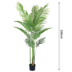 Artificial Palm Plant 5.9ft Flexible Tropical Leaves – Faux Palm Tree for Indoor & Outdoor Decor, Home, Office, Hotel, Garden, Pool & Christmas Decoration