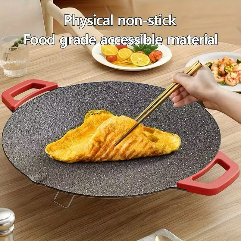 Smokeless Electric Grill Non-Stick BBQ Griddle with Adjustable Temperature & Easy-Clean Surface – Indoor Electric Grill Pan for Home Cooking & Parties, Black