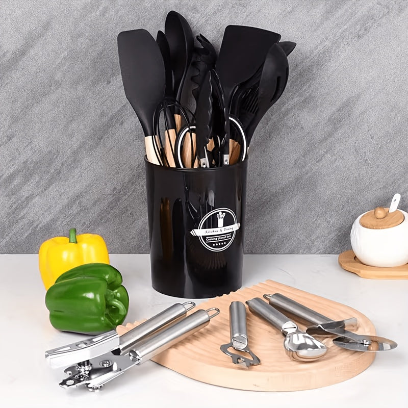 44-Piece Kitchen Cooking Tool Set – Complete Non-Stick Heat Resistant Dishwasher Safe Kitchen Utensils for Beginners & Enthusiasts, Holiday Gift