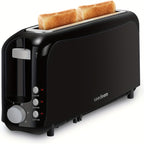2-Slice Slim Toaster – 6 Shade Settings, Cancel Reheat & Defrost, 10" Long Slot, Auto Shut-Off, Removable Crumb Tray | 5 Colors