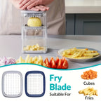 4-Blade Stainless Steel Vegetable Grater & Fruit Slicer Multifunctional Mandoline Cutting Tool – Slice Carrots, Cucumbers, Cabbage, Onions, Beans, Fruits & Cheese with Ease