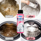 Citric Acid Washing Machine Cleaner Liquid 3.38oz – Heavy Duty Washer Cleaner Removes Odor, Buildup & Limescale, Fresh Scent, Compatible with All Front Load, Top Load & HE Washing Machines