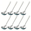 Stainless Steel Long Handle Soup Spoons Set 4 8 12 Pack for Soup Porridge Hot Pot Restaurant Kitchen Utensil