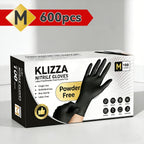 Black Nitrile Gloves Disposable Food Safe Latex Free Powder Free Heavy Duty Puncture Resistant Kitchen Cooking Cleaning Dishwashing Gloves S M L XL 200 600 1000 Count