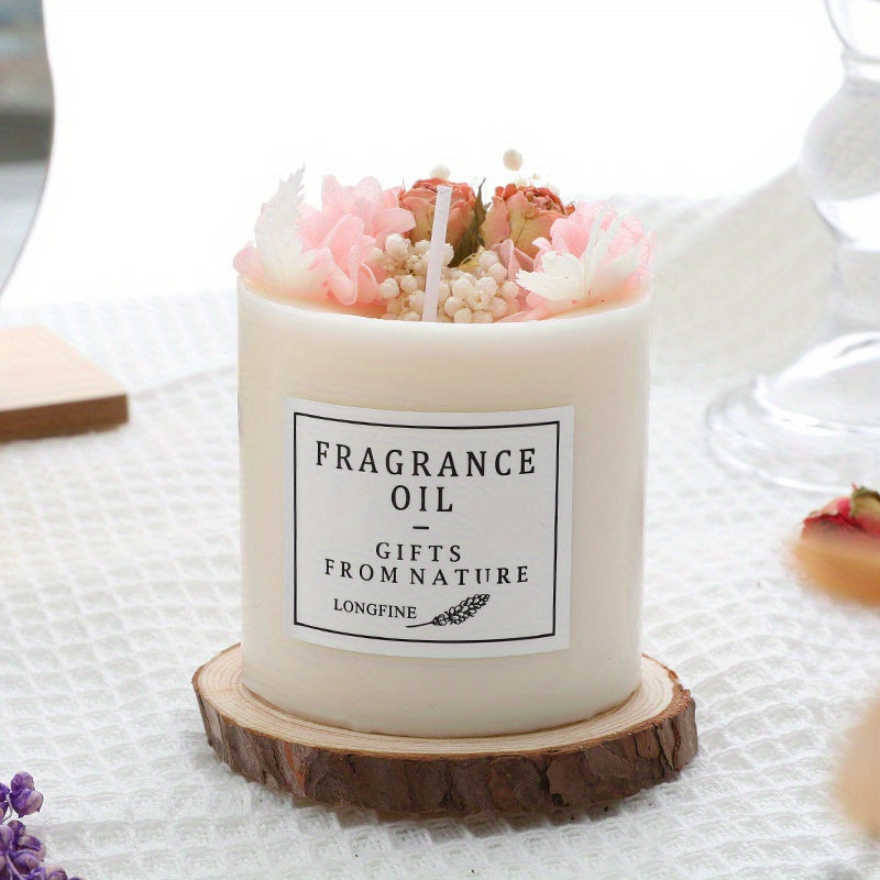 Scented Candles Gift Set for Women 8oz Eternal Flower Home Fragrance Candle – Gardenia Lavender Birthday Valentine Anniversary Christmas Gift