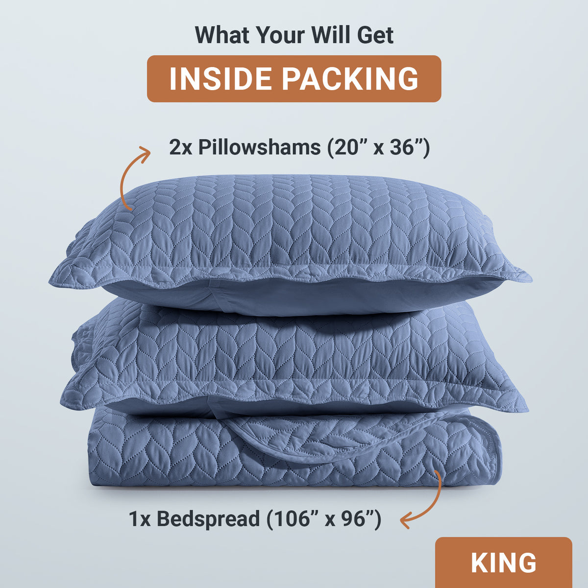 Microfiber Quilt Bedspread Set All Season Lightweight – Soft Breathable Quilted Coverlet Twin Full Queen King 16 Colors Machine Washable