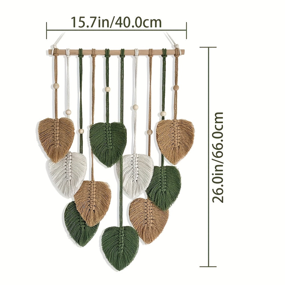 Bohemian Safari Tapestry Wall Decor Nature Green Theme Boho Wall Art Hanging for Bedroom Living Room Office Classroom Home Decoration Gift