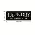 Non-Slip Runner Rug Washable Machine Wash Kitchen Mat Laundry Room | Front of Washer Dryer Bathroom Hallway Porch Floor Mat – White Blue Green Black Red, 45x120 & 45x150cm Easy Care