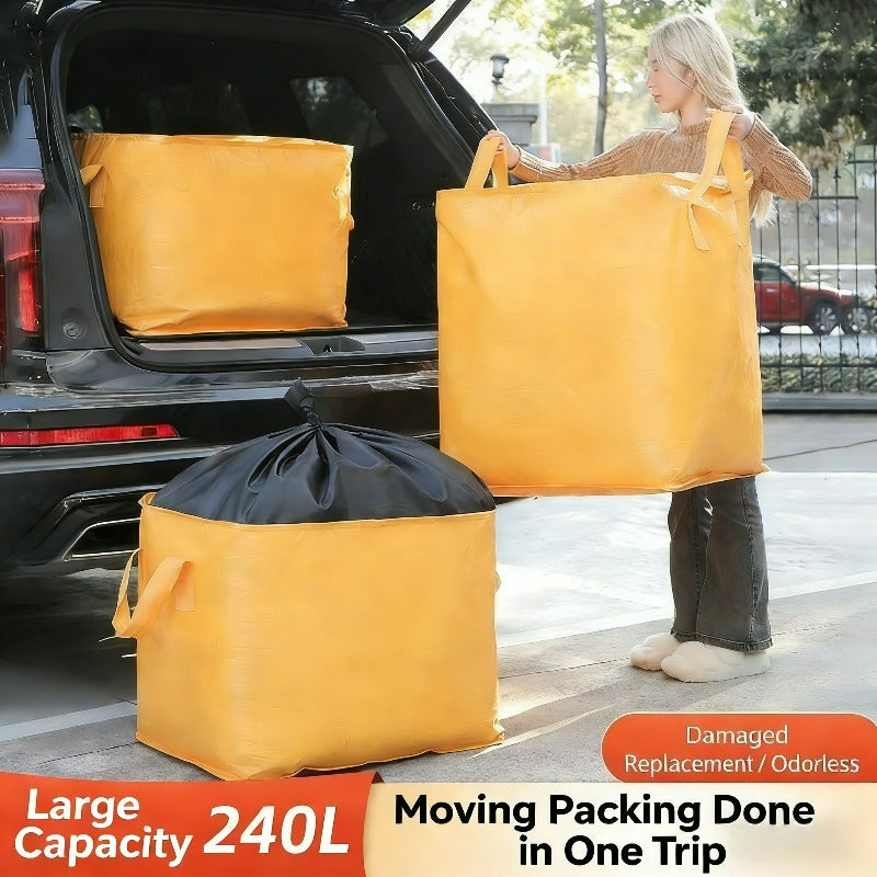 Waterproof Moving Bags PE Woven Large Capacity – Heavy Duty Packing Storage Organizer for Clothes, Luggage & Travel