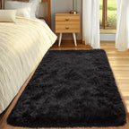 Fluffy Plush Area Rug 1.6 Inch Thick Non-Slip Machine Washable Polyester Tie Dye Rectangle Carpet for Living Room Bedroom Multiple Sizes and Colors