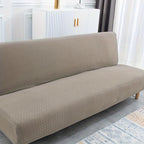 T-Shaped Jacquard Sofa Cover Futon Slipcover - Stretch Couch Cover for Living Room Office L Shaped Sofa Protector M L Size