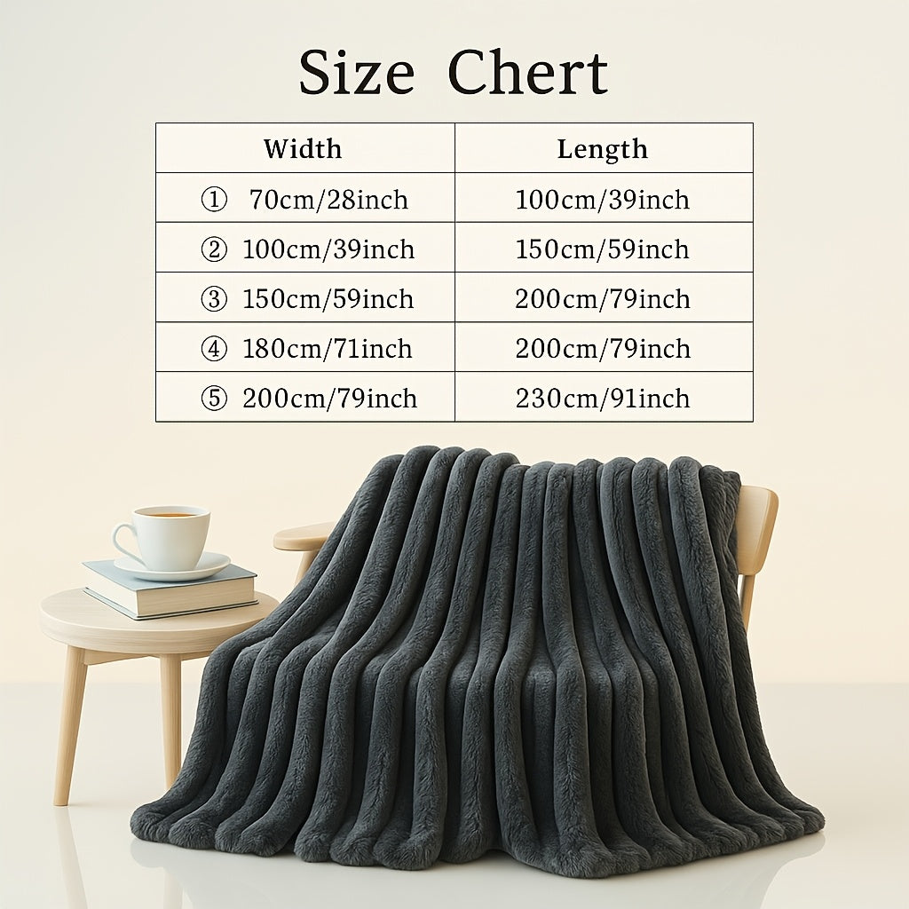 Plush Sherpa Throw Blanket – Ultra-Warm Anti-Static Fleece, 7 Colors 4 Sizes, for Bedroom Sofa Office Dormitory