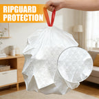Lavender Scented Trash Bags 13 Gallon 55, 110 or 165 Count – Heavy-Duty Drawstring Garbage Bags, Expandable Leak-Proof Puncture-Resistant, Kitchen & Home Waste Bags White