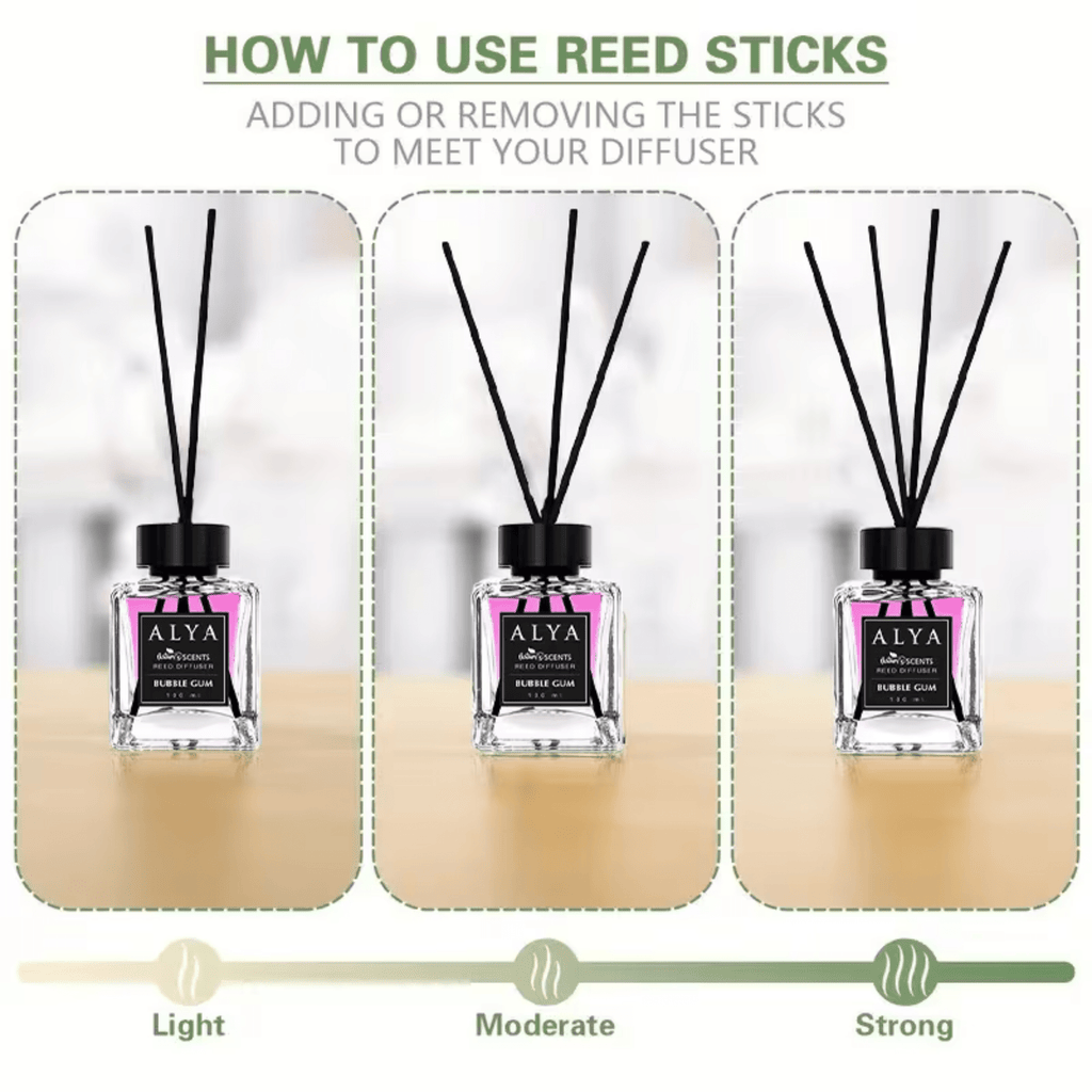 Reed Diffuser Set with Reed Sticks 14 Scents 3.3oz Flameless Home Fragrance for Bedroom Bathroom Office Living Room 1 or 2 Pack Mango Sandalwood Ocean Gardenia