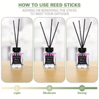 Reed Diffuser Set with Reed Sticks 14 Scents 3.3oz Flameless Home Fragrance for Bedroom Bathroom Office Living Room 1 or 2 Pack Mango Sandalwood Ocean Gardenia