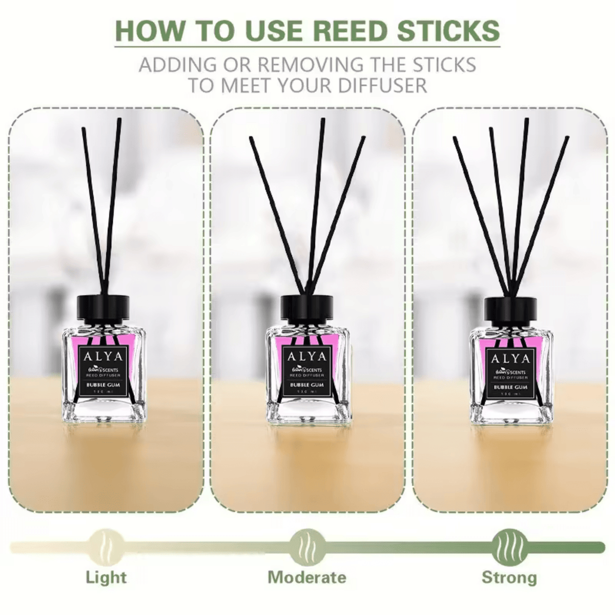 Reed Diffuser Set with Reed Sticks 14 Scents 3.3oz Flameless Home Fragrance for Bedroom Bathroom Office Living Room 1 or 2 Pack Mango Sandalwood Ocean Gardenia