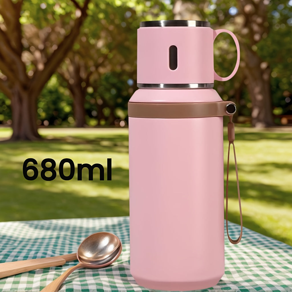 Vacuum Insulated Tumbler 22.99oz 316 Stainless Steel Travel Mug with Lid | Hot 8H Cold 24H Coffee Cup for Camping Hiking Daily Use