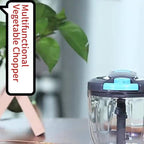 Multifunctional Vegetable & Food Chopper with 3/5 Interchangeable Blades - 900ml Container | Onion, Garlic, Carrot, Salad Chopper