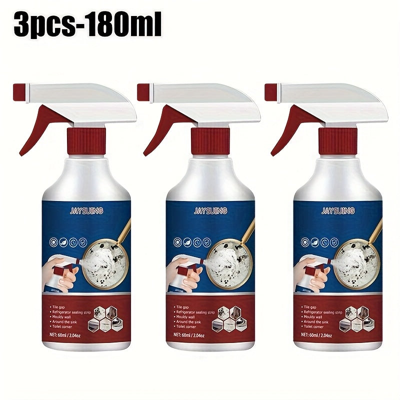 Citric Acid Foam Cleaning Spray 3-Pack 6.09oz Each, Bathroom Tile Wall Cleaner Foam Spray for Ceramic Surfaces, Multi-Surface Deep Cleaning Foam for Shower Grout Tub and Kitchen Tile