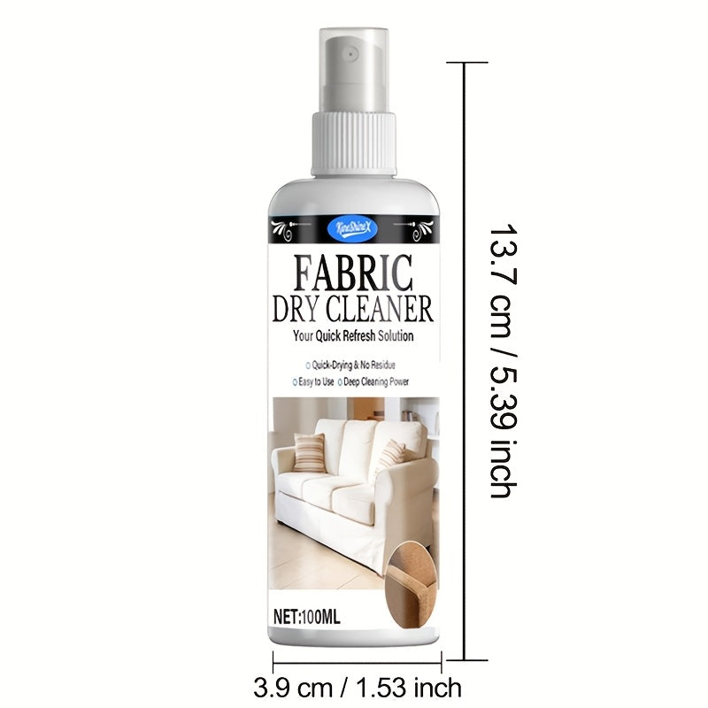 Sofa & Fabric Stain Remover Spray, Citric Acid Formula Multi-Surface Upholstery Cleaner, Non-Toxic Quick-Drying Safe for Sofas, Upholstery & Car Interiors