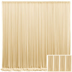 Photo Backdrop 4-Pack Taffeta Draping Background Cloth 5×10 Ft – Opaque Reusable Rod Pocket Panel for Weddings, Birthdays, Baby Showers & Photo Studios | 16 Colors