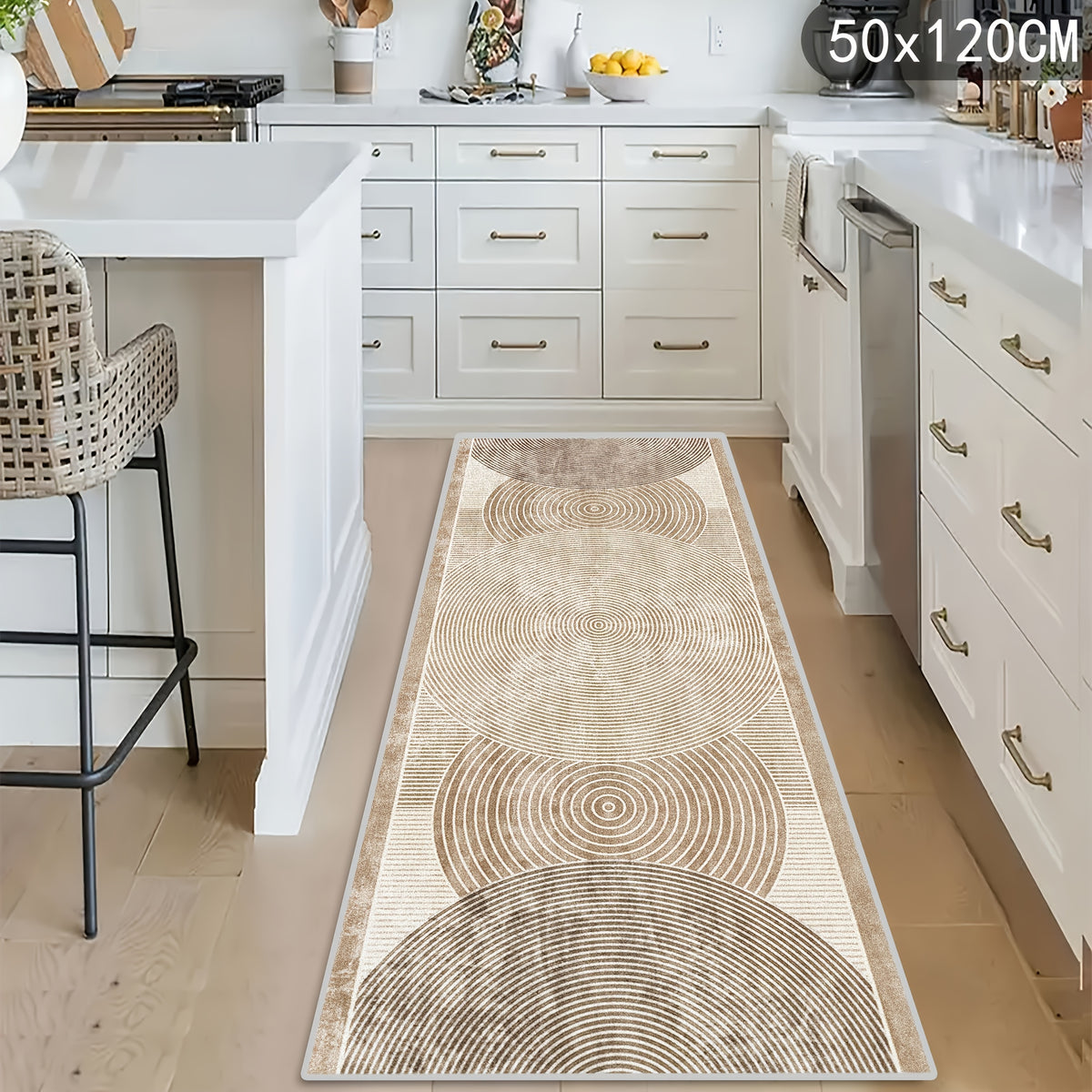 Modern Non-Slip Area Rug Machine Washable Indoor Outdoor Runner Rug for Hallway Kitchen Living Room Patio Beige Grey Black Brown Multiple Sizes