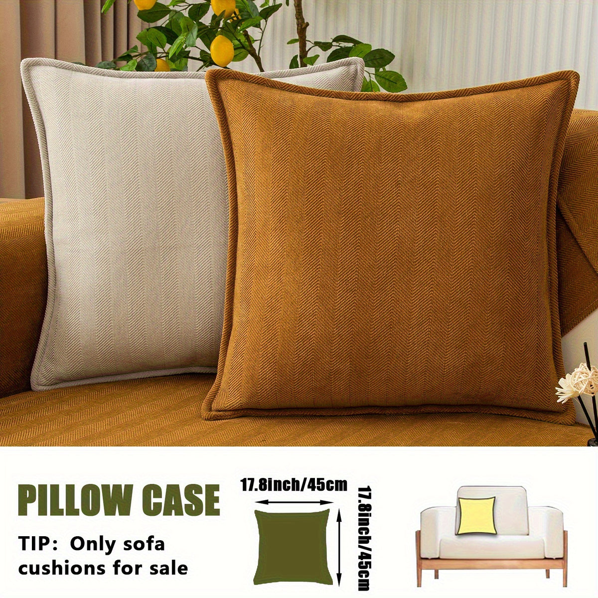 Chenille Ribbed Sofa Cover – Pet-Friendly Non-Slip Stretch Slipcover, Machine Washable Sofa Protector for 2, 3 & 4-Seater and Sectional Sofas, Modern Living Room Couch Cover
