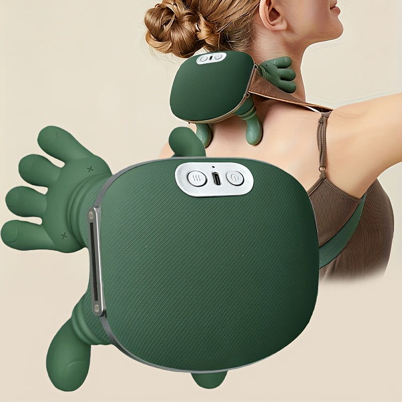 Electric Neck Back Shoulder Massager with Type-C Charging, 3-Speed Deep Tissue Relief, Handheld Percussion Body Massager for Home Use