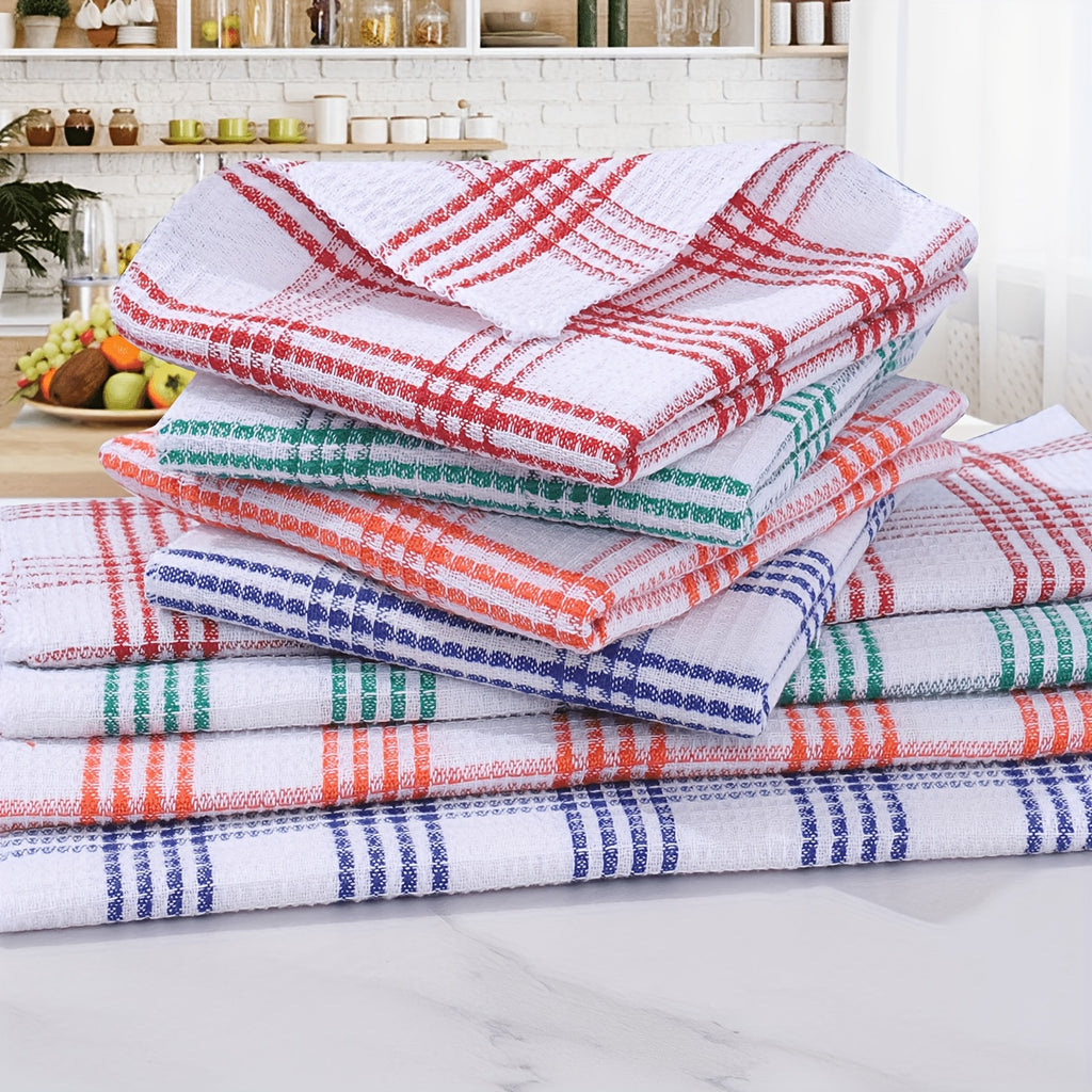 Reusable Kitchen Dishcloths Set of 15 – Soft Absorbent Cleaning Cloths, Quick-Dry Scrubbing Wipes for Kitchen, Household Dish Towels